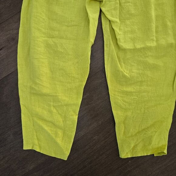 Bize linen cropped pants size 1 M - Picture 8 of 9